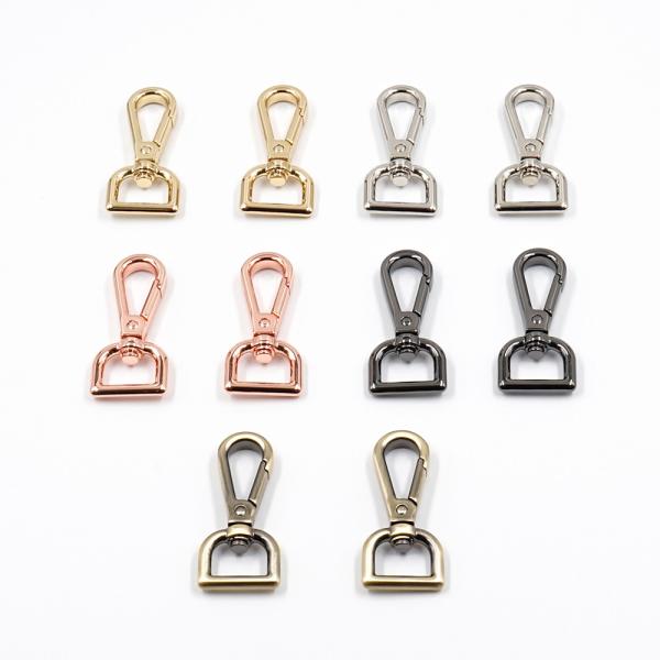 Custom 1 Metal Swivel Snap Hooks for Luxury Bag Hardware Spring Metal