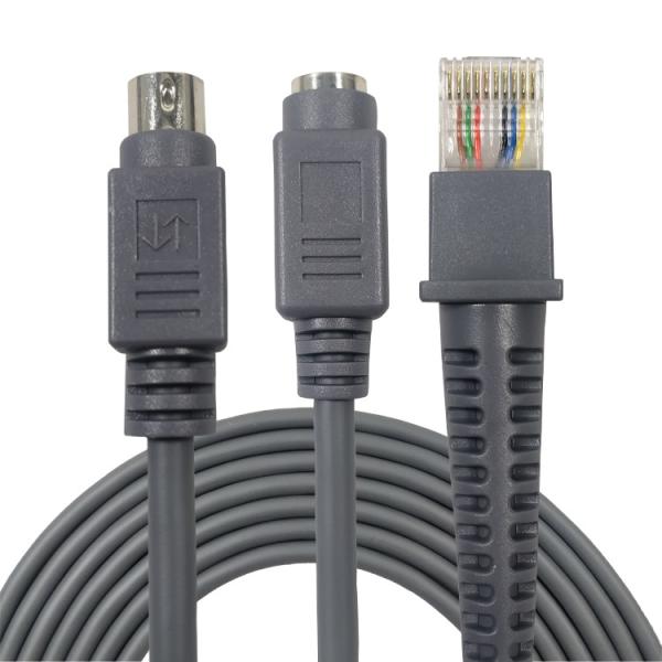 Кабель клина клавиатуры Rj45 RS232 PS2 для блока развертки штрихкода Даталоджик 4130