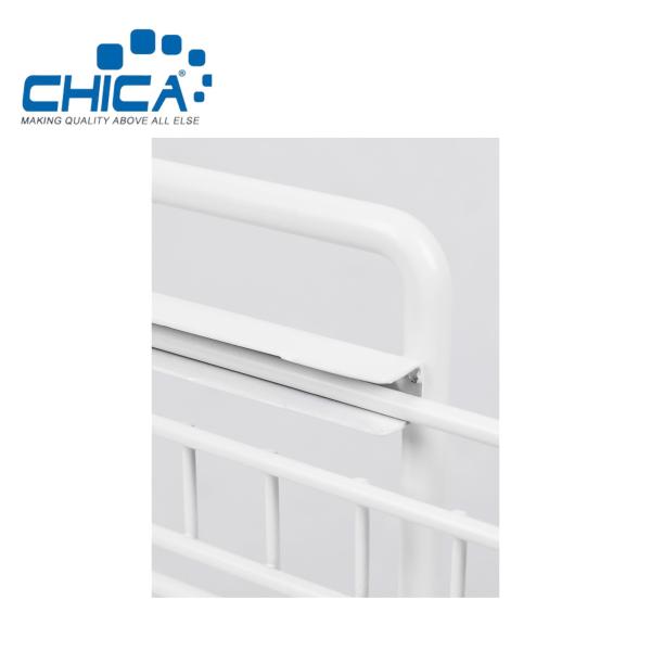 White Color 2 Tiers Kitchen Fridge Storage Rack 37.4x21.9x44cm Fridge Rack Accessories of Kitchen Sink