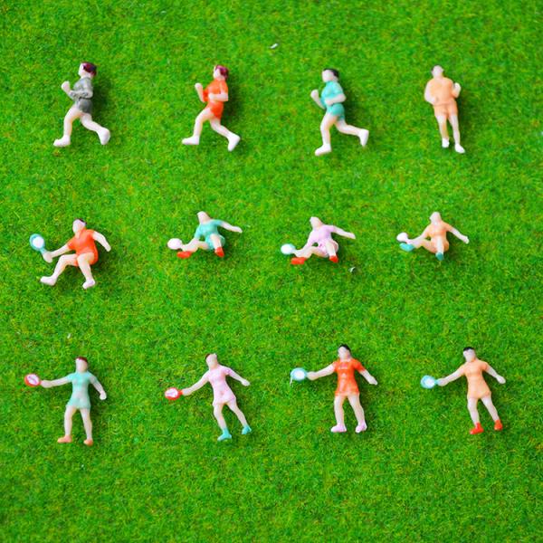 1:100 scale architectural model color sport  figures 2cm for outdoor exercise layout