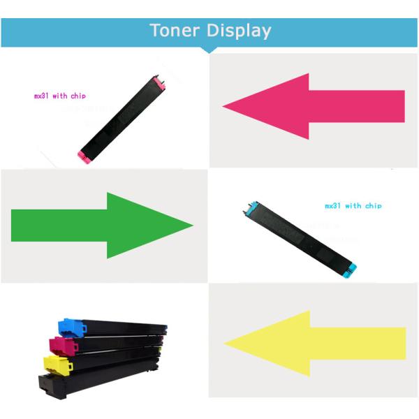 MX23GTBA Black Toner Cartridge , MX - 2310F Sharp Printer Toner With Chip