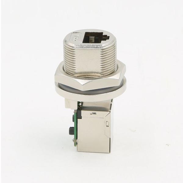 Waterproof, RJ45 connector, metal housing, IP67， RJ45 Modular Jack ,  HULYN