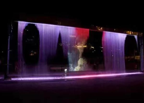 Wall Decorative Digital Water Curtain Fountain For Hotel Lobby Office And Home