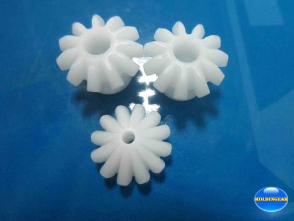 Customized manufacture of designed plastic bevel gear for toy car