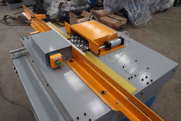 Entalhador automático de paletes de madeira com cabeça simples/dupla, máquina de entalhamento de paletes