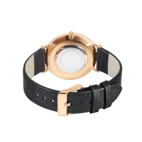 Quartz 316L Stainless Steel Minimalist Watch Rose Gold Plating