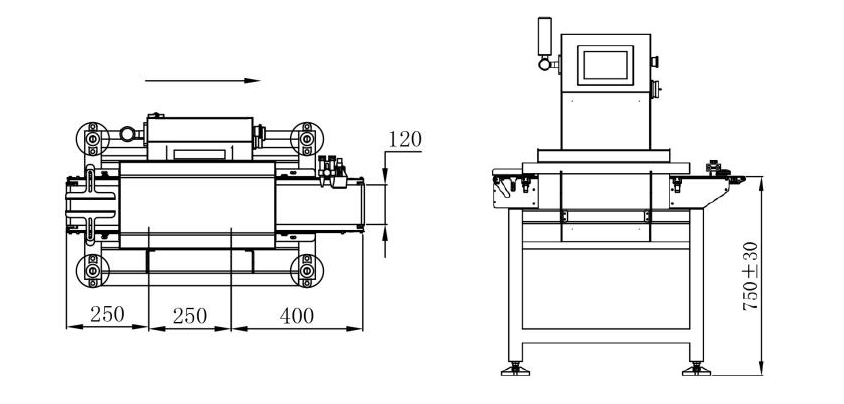 1000g Automatic Weight Sorting Machine Stainless Steel Checkweigher Machine