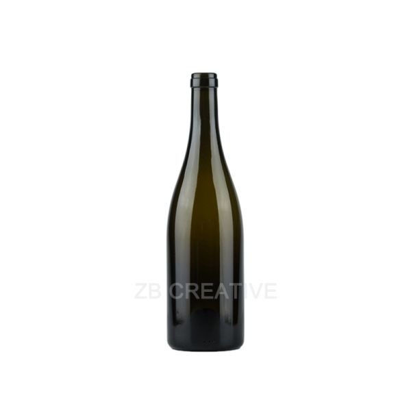 Icon Burgundy Wine Bottle Antique Green Flint Cork Closure Grand Cru 880g 750ml 2746K
