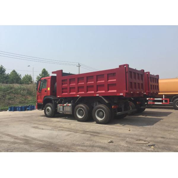 30 - 40 Tons Ten Wheel Tipper Dump Truck 10-25CBM Front Lifting Hydraulic Cylinder