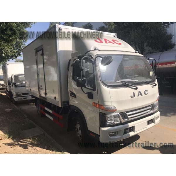 1-4 Ton JAC 4x2 Light Refrigerator Van Truck / Dry Box Van Cargo Truck 3308 Mm Wheel Base