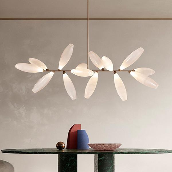 Dining Room Chandelier Glass Lamp Nordic Creative Modern Simple Atmospheric Living Room Pendant Lighting