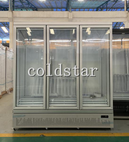 Fresh Keeping Commercial Glass Door Drink Refrigerator Promotional Customized Fridge Display Cooler