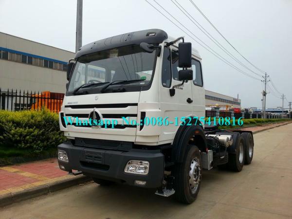 Caminhão 380hp do reboque de trator noun da condução à direita 6x4 para o tipo da entrega BEIBEN da carga