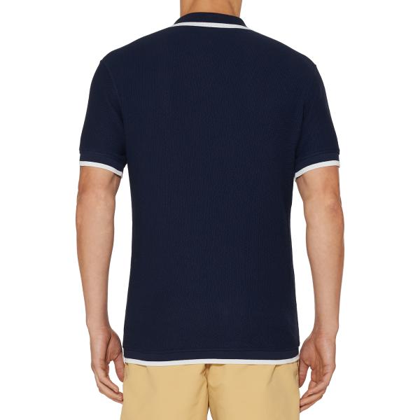 Dark Blue Mens Trendy T Shirts V Neck Collar Fabric Weight 180 Grams Customized Logo