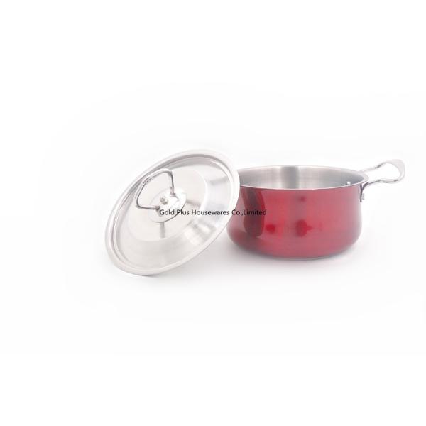6pcs 20cm Stainless Steel Casserole Hot Pot Insulated Food Warmer