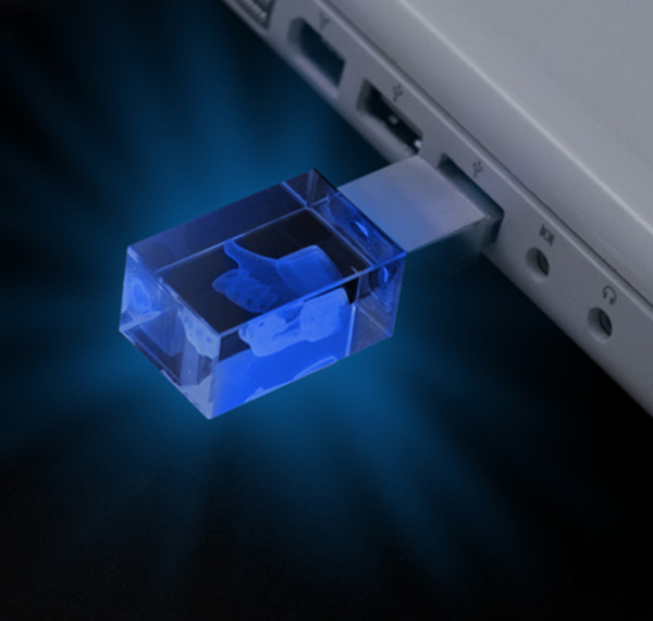 Fast Speed Glass Crystal USB Flash Drive 8 ГБ 16 ГБ 4 ГБ Прозрачный USB флеш диск