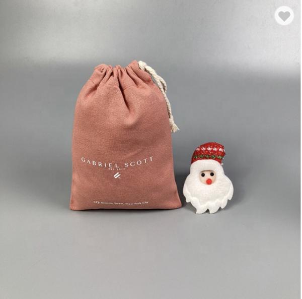 Multicolor Recyclable Cotton Produce Bags Drawstring Canvas Fabric Candy Bags OEM Pantone Color Printed Cotton Drawstring Pouch Draw String Gift Bag
