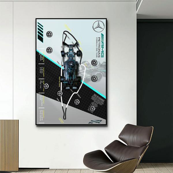 Creative Three-Dimensional Wall Murals Luxury Sports Car Background Hanging Painting