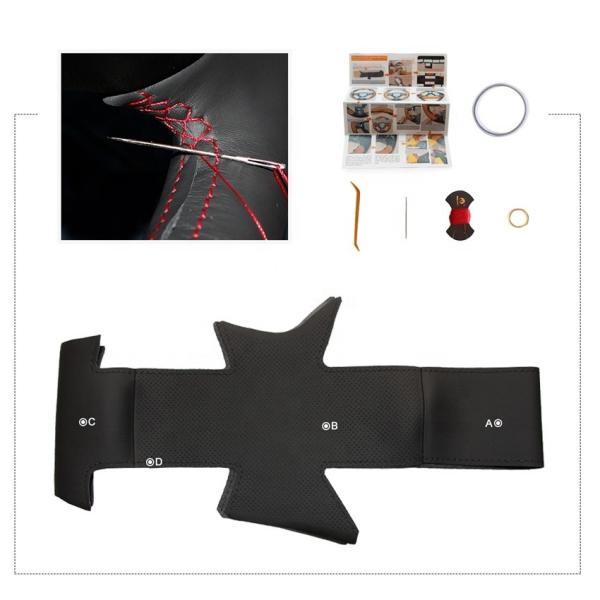 For Mitsubishi Lancer X 10 for Mitsubishi Outlander for Mitsubishi ASX Provide Steering Wheel Cover with Hand Sewing
