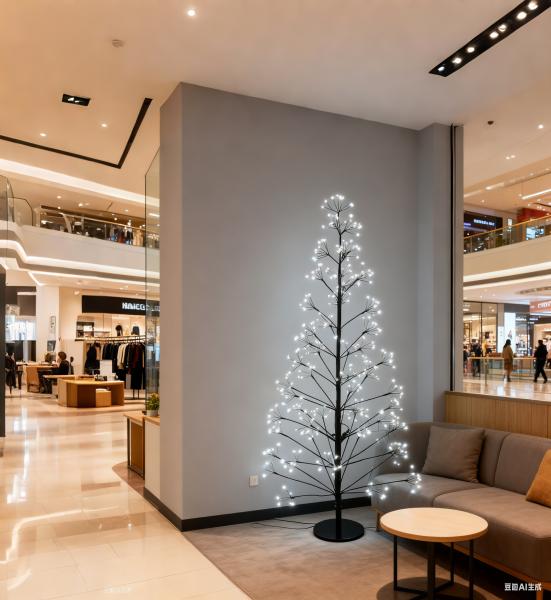 Simulated wire Christmas tree - suitable for holiday home decoration. Copper wire LED tree lights of various heights for Christmas parties.