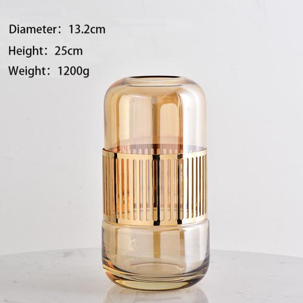 Элегантный современный винтажный стиль стеклянная ваза декор для цветов декоративный центр