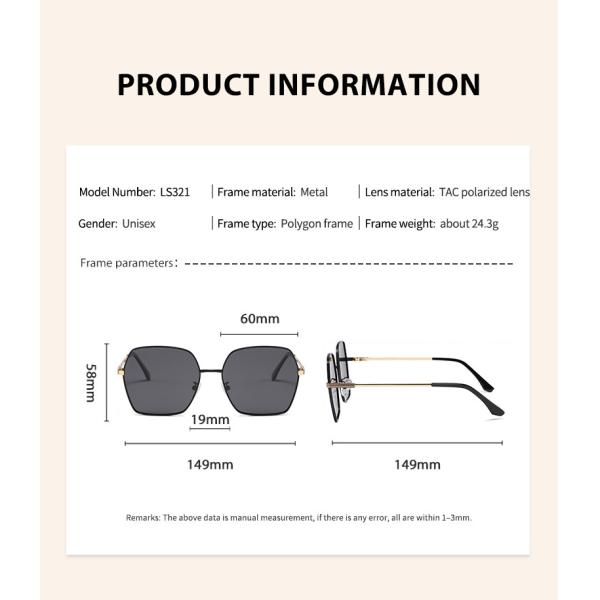 Рамка металла стекел женщин OEM квадратная, защитный солнцезащитный крем солнечных очков UV400