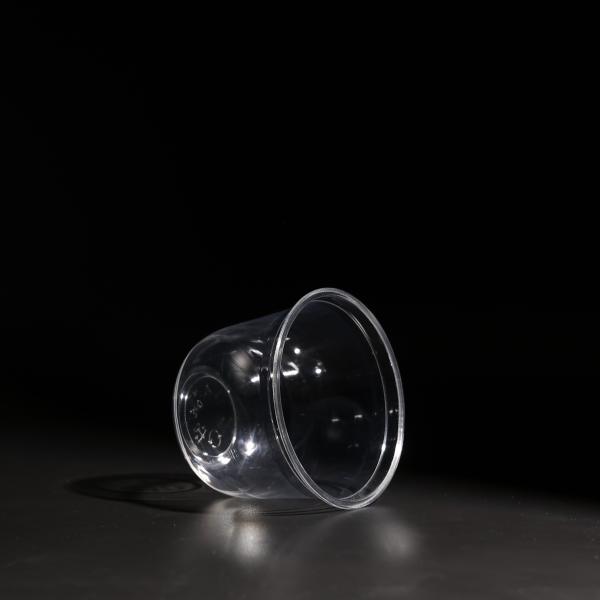 Copo de PET de plástico transparente de 12 oz para bebidas frias Suco frio Chá de Boba