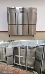 Six Door Industrial Kitchen Freezer Energy Saving CNC Temperature Control