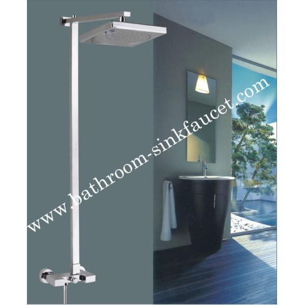 Polished 59% Brass Bathroom Sink Faucet With 8 Inch shower head