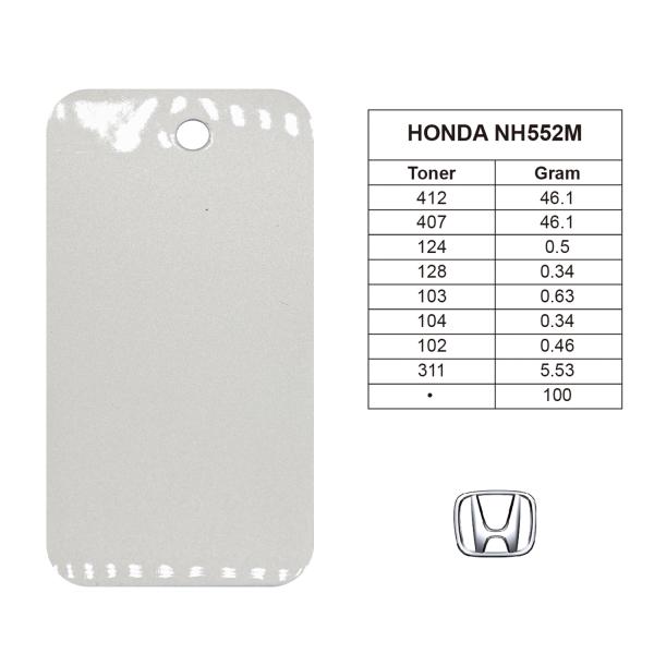 Peinture de voiture acrylique Honda NH552M 1K Gris Argent Clair Résistant aux Rayures