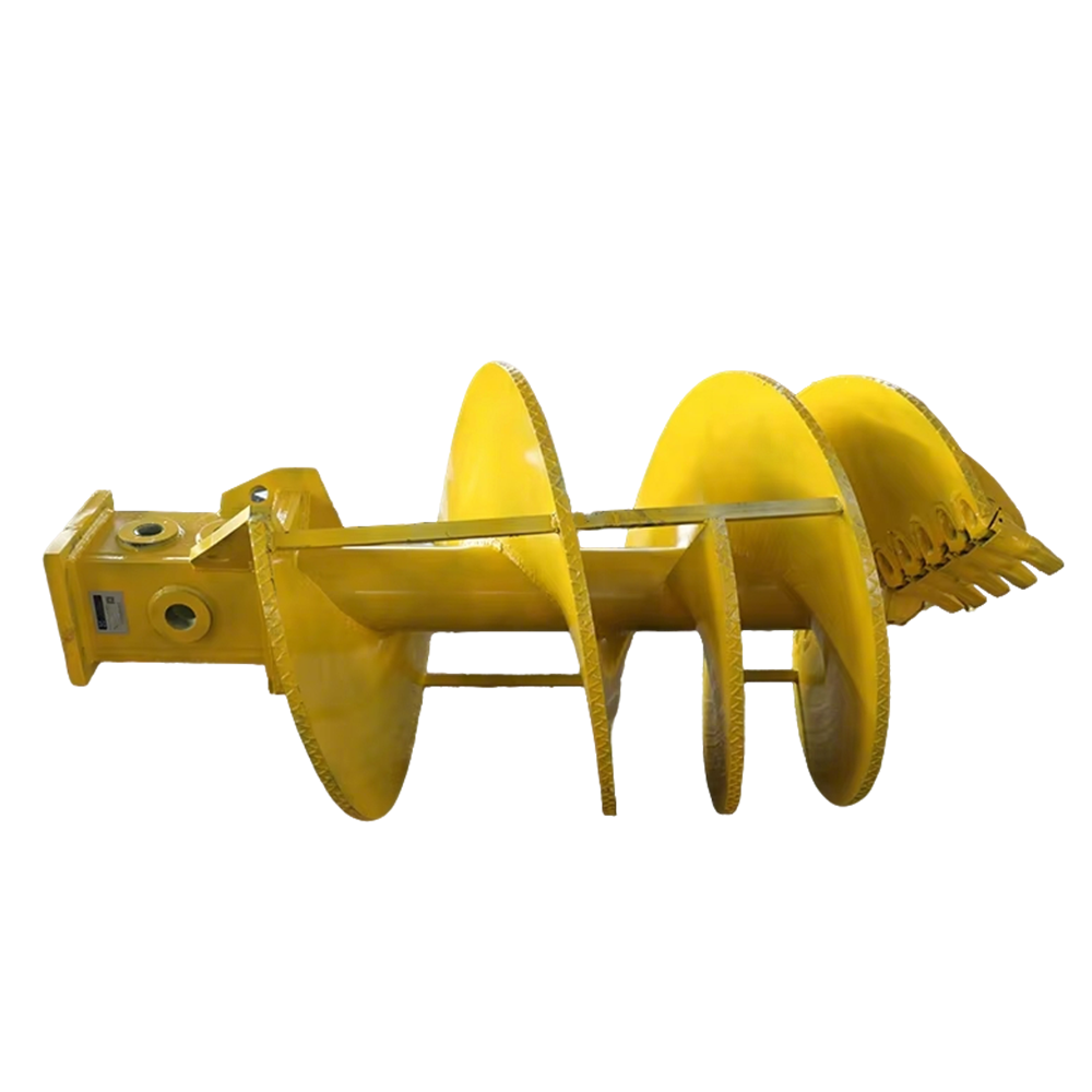 Customized Auger Drilling Rig, Auger Drilling Rig, Rotary Drilling Rig Single-Flute Straight Auger Bit (Toothed) For construction in clay layers, highly weathered layers, and gravel layers