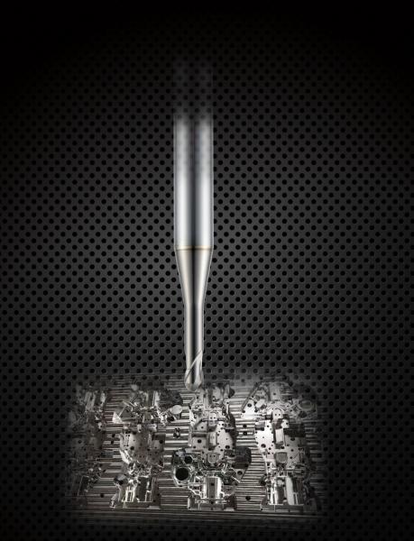 Ball Nose Solid Carbide Milling Cutter 2.5mm Micro Diameter