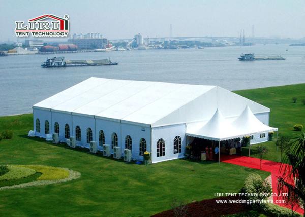 30m Custom Width Large Aluminum Clear Span Tents , Clearspan Marquee