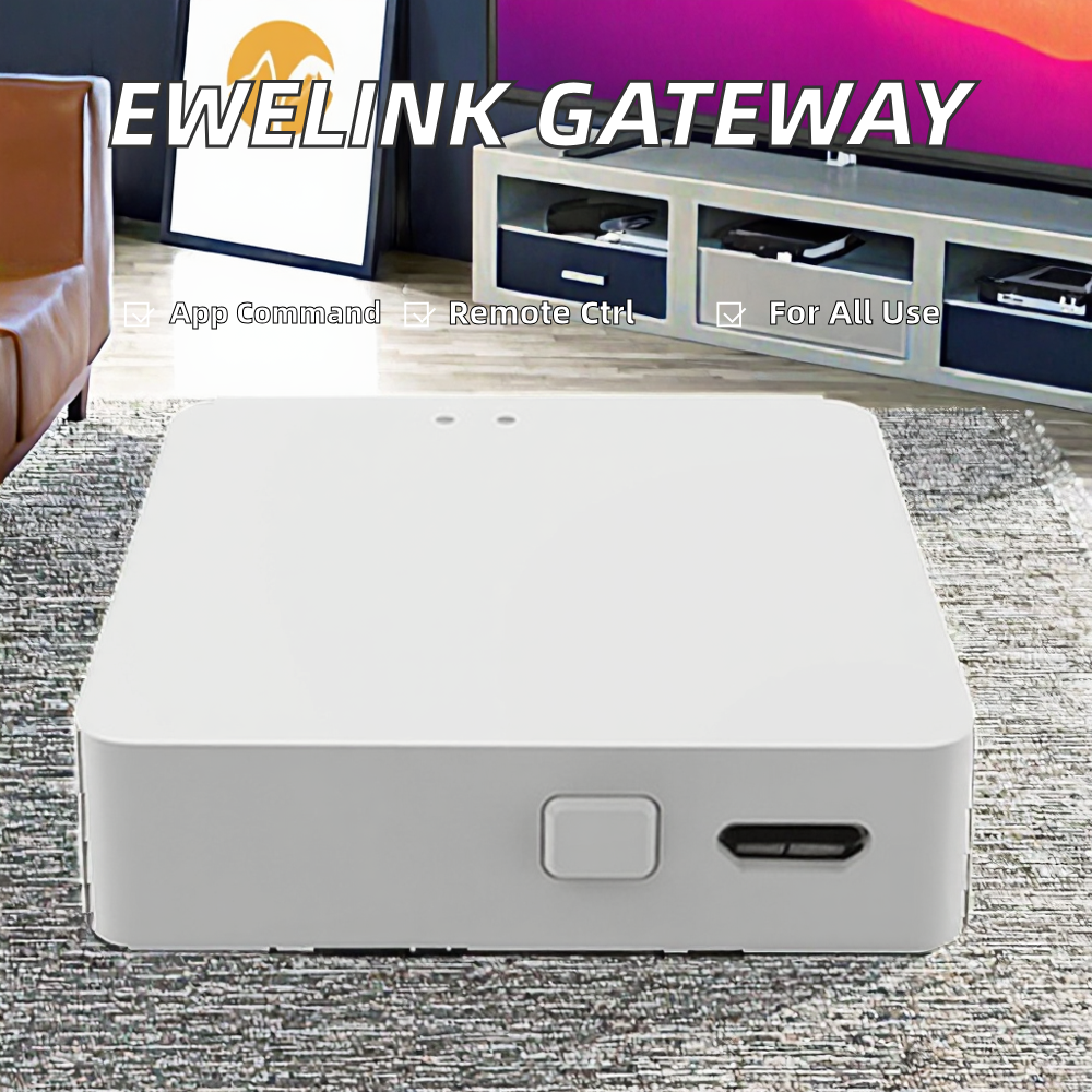SIXWGH Smart Zigbee Multifunctional Gateway Home Automation Mini Hub for Wi-Fi&Blue Tooth Protocol Voice Control Secure Remote