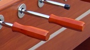 Wood Hand Grip Soccer Game Table MDF Indoor Use With Cabinet Legs CE Approved