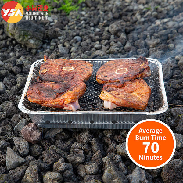Алюминиевый барбекю гриль одноразовые гриль плиты Металлическая сетка Алюминиевая стойка