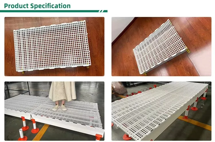 Quick Assembly Poultry Plastic Slatted Floor Chicken Farms Slat Flooring 1200x500x40mm