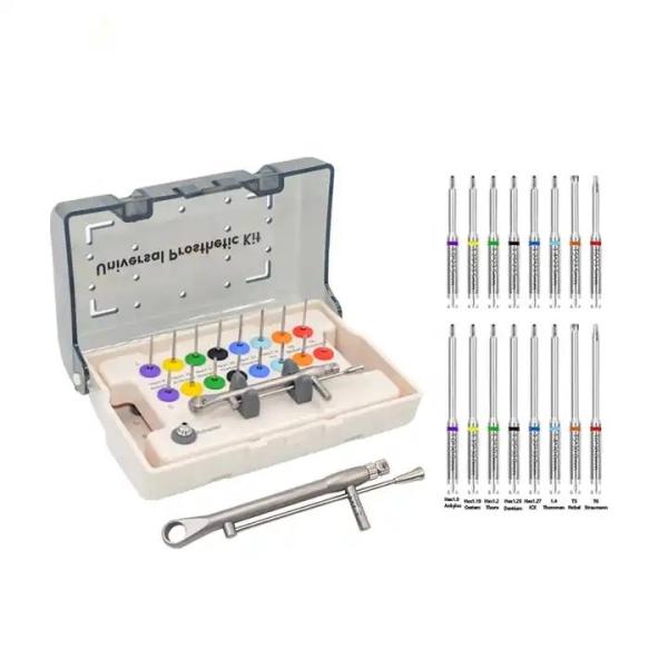 Dental Implant Restoration Kit Box Torque Wrench DS100 Autoclavabl 121 Degree