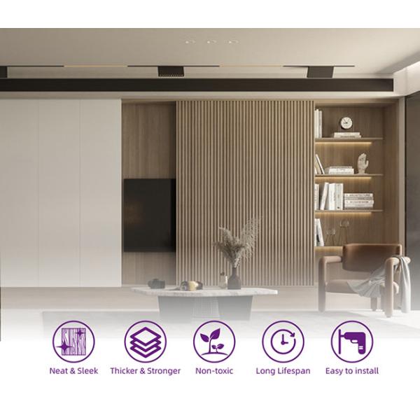 Панели WPC офисов ISO14001 внутренние деревянные не обшивают панелями никакое обслуживание 158x10mm