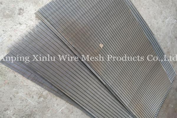 Soldadura de resistência elétrica entalhada de aço inoxidável de Vee Wedge Wire Screen Panel