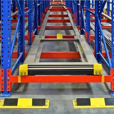 Customizable Adjustable Pallet Flow Racks For FIFO Storage In Cold Steel Warehouse