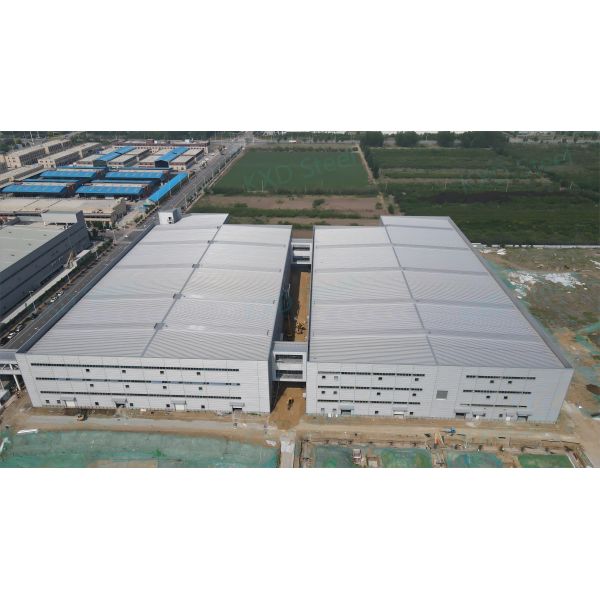 Large Span Galvanized Steel Frame Warehouse For Factory Storage