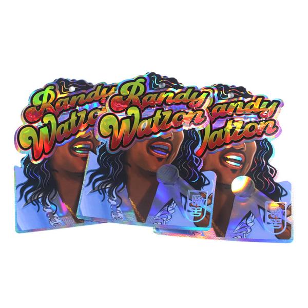 110mico Термозапечатываемые мешки Mylar из пластика с уникальной формой