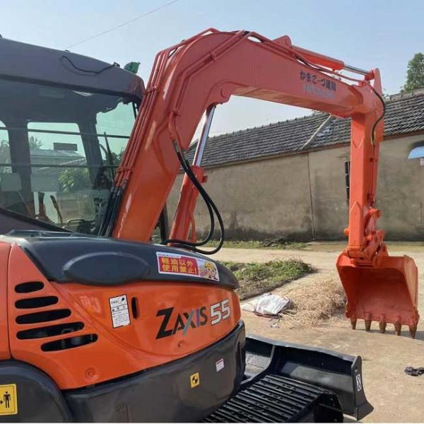 Compact Excavator Used Crawl Excavator HItachi ZX55 0.19m3 Bucket Capacity
