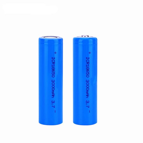 High Capacity 3.7V 3000mAh 18650 Lithium Battery Rechargeable Li Ion Cell with 500 Times Cycle Life