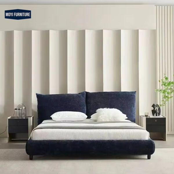 Bed Room Furniture Home Furniture Modern Luxury King Size Queen Double Bed MOYI Big Dable Queen Super Frame Set