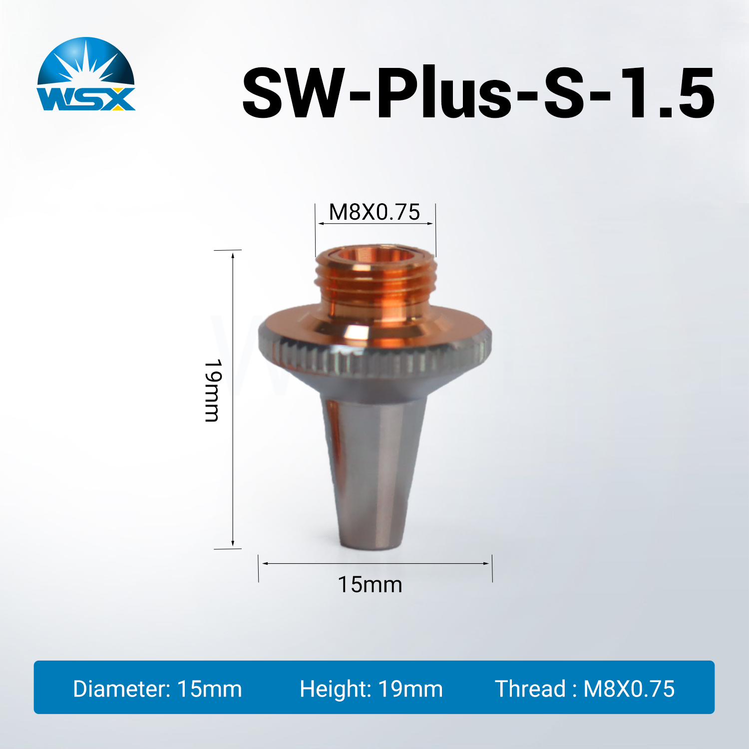 Superior Laser Nozzle for WSX Fiber Laser Cutting Head SW-PLUS-S