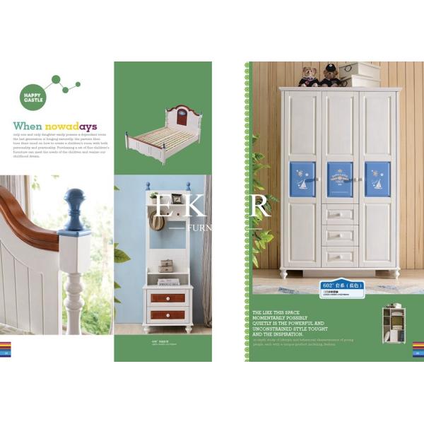 2017 Latest Countryside Style Wooden Children Bed