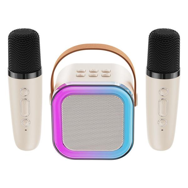 Kids Birthday Gifts Portable Karaoke Machine with 2 Wireless Microphones and Wi-Fi Music