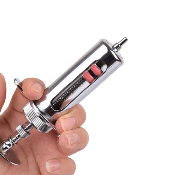 Animals Medical Multiple Capacities Excellent Quality Metal Syringe for Veterinary and Animal